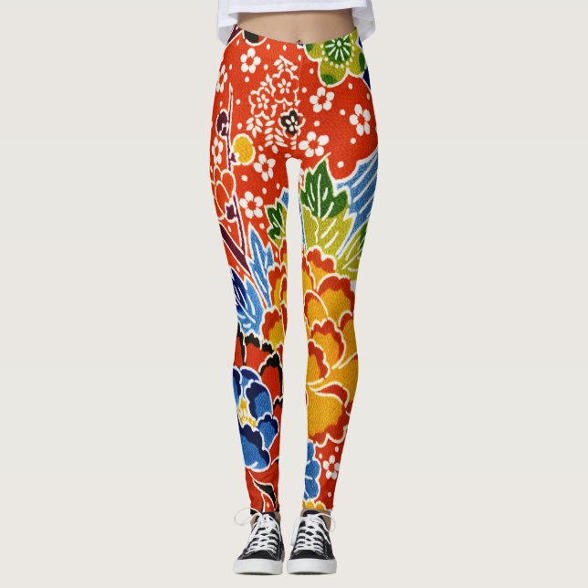 Legging Corante Japonês Okinawan (Bingata) (Frente)