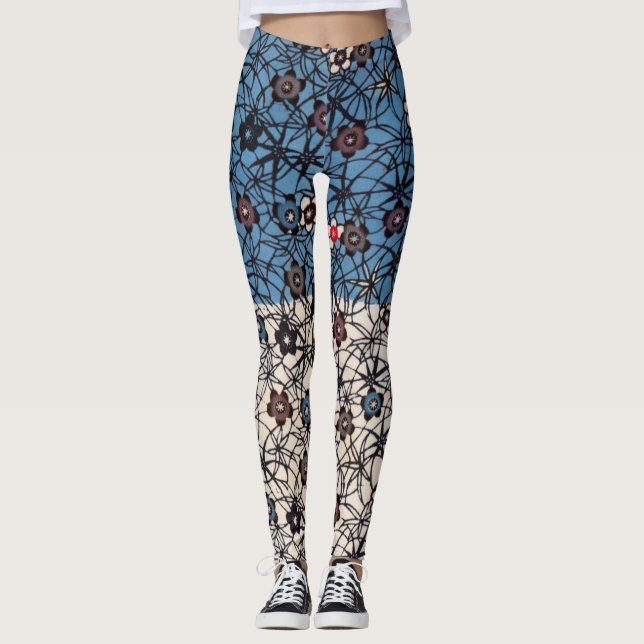 Legging Corante Japonês Okinawan (Bingata) (Frente)