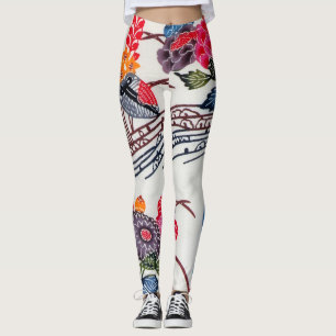 Legging Corante Japonês Okinawan (Bingata)