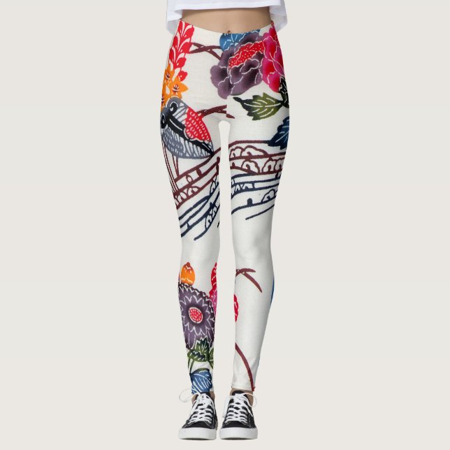 Legging Corante Japonês Okinawan (Bingata) (Frente)