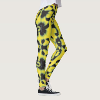 Legging Corante preto amarelo