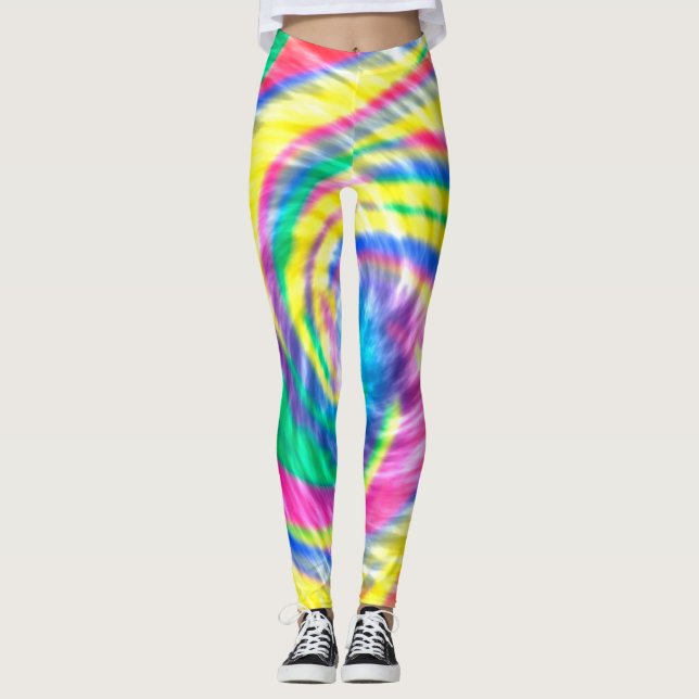 Legging Corante Psicodélico Vibrante (Frente)