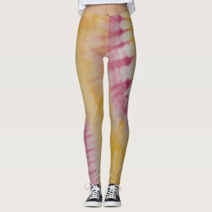 Legging Corante Rosa E Amarelo