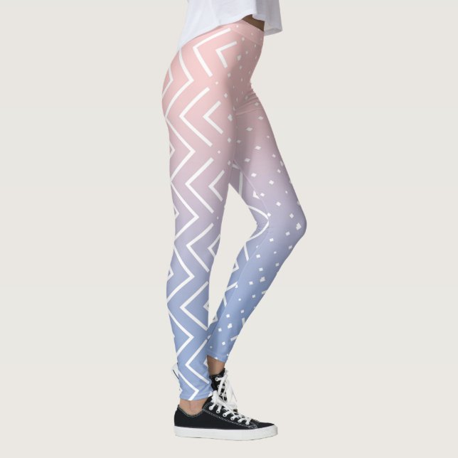 Legging Corante rosa rosa rosa-rosa, quartzo-azul-pastel C (Direita)