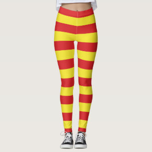 Legging Corantes de Bandeiras Nacionais da Macedônia do No