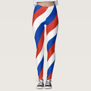 Legging Corantes de Bandeiras Nacionais da Rússia Diagonai