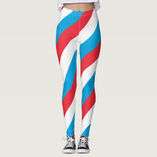 Legging Corantes de Bandeiras Nacionais luxemburgueses, co