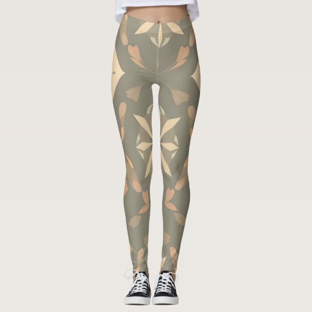 Legging Corantes Moles Das Legigações Geométricas (Frente)