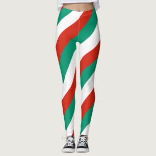 Legging Corantes Nacionais de Bandeiras da Bulgária com di