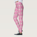 Legging Corda de Casamento da Rapariga Rosa-Flor Júnior<br><div class="desc">As leggings apresentam uma ilustração original de uma fileira de vestidos bonito. Perfeito para a sua festa noiva! O Designer está disponível para criar e carregar designs personalizados para corresponder às cores e temas do seu casamento — clique em "Pedir a este Designer" para começar o processo de design!</div>