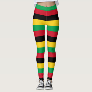 Legging Cordas de Bandeira Nacional da Guiné-Bissau com Co
