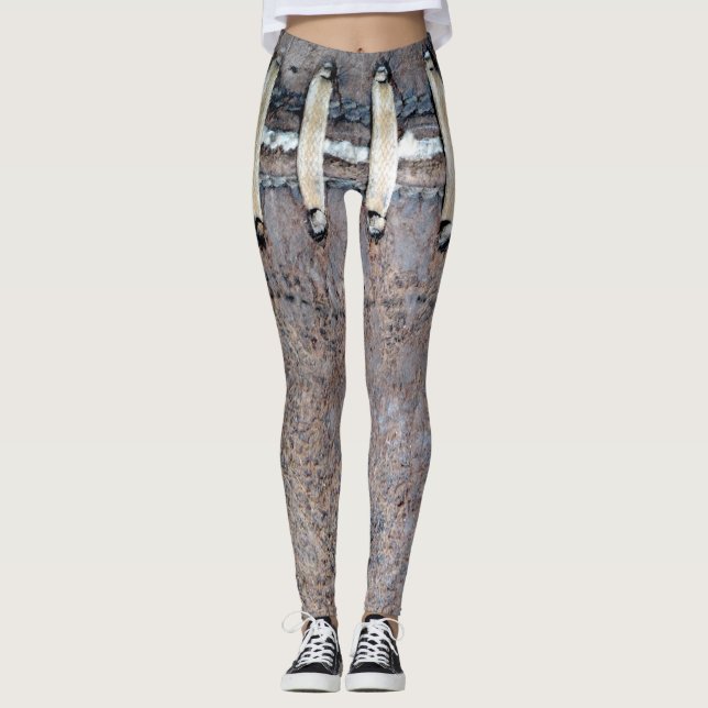 Legging Cordas de futebol horizontais (Frente)