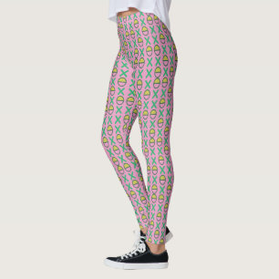 Legging Cordas de símbolos gráficos em alguma cor
