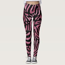 Legging Cordas de Zebra Rosa Dusty