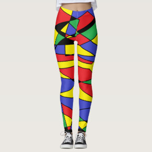 Legging Cores Abstrato coloridas - Arte - Multicoloridas