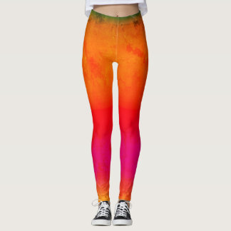 Legging Cores brilhantes Textured em caneleiras
