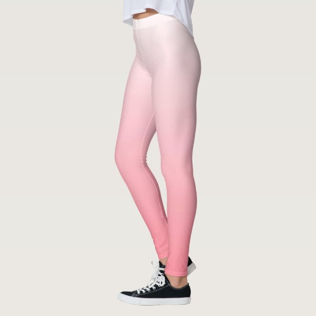 Legging Cores com Gradiente de Vermelho para Branco (Esquerda)