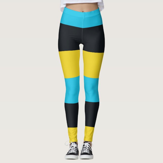 Legging Cores da bandeira de Nassau (Frente)