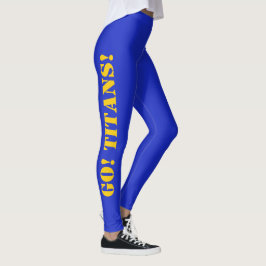 Legging CORES DA ESCOLA Cheerleader Dourada Azul