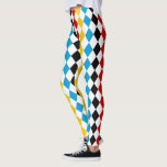 Legging Cores de bandeira da Baviera e da Alemanha Oktober<br><div class="desc">Perna com padrão lozenge de diamante nas cores da bandeira da Baviera e da Alemanha. Perfeito como parte do seu equipamento Oktoberfest para trabalho,  festa ou lazer.</div>
