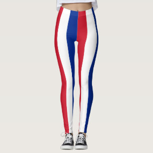 Legging Cores de Bandeira Nacionais Cuba Verticais