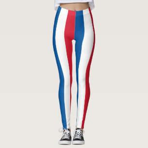 Legging Cores de Bandeira Nacionais da Islândia Verticais