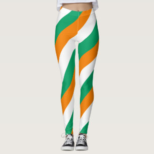 Legging Cores de Bandeiras Nacionais da Costa do Marfim, c