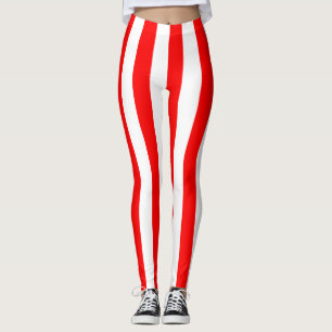 Legging Cores de Bandeiras Nacionais da Indonésia Verticai