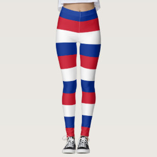 Legging Cores de Bandeiras Nacionais de Cuba Horizontais