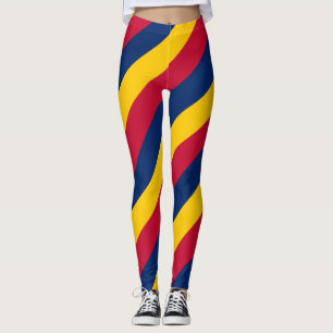 Legging Cores de Bandeiras Nacionais do Chade com Strike D