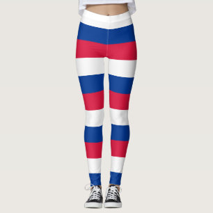 Legging Cores de Bandeiras Nacionais do Nepal Horizontais