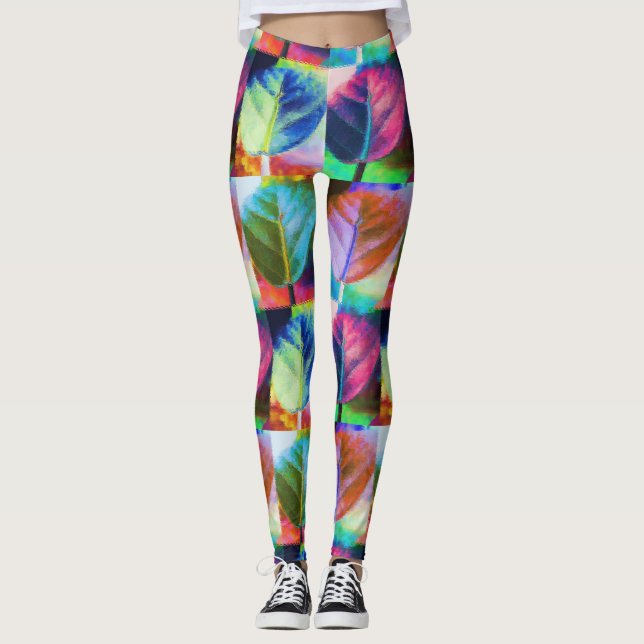 Legging Cores de Folha (Frente)