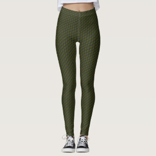 Legging Cores de Peacock Padrão