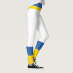 Legging Cores de Sinalizador da Ucrânia Amarelo Azul Moder<br><div class="desc">Design é azul e amarelo,  Suportem a Ucrânia.</div>