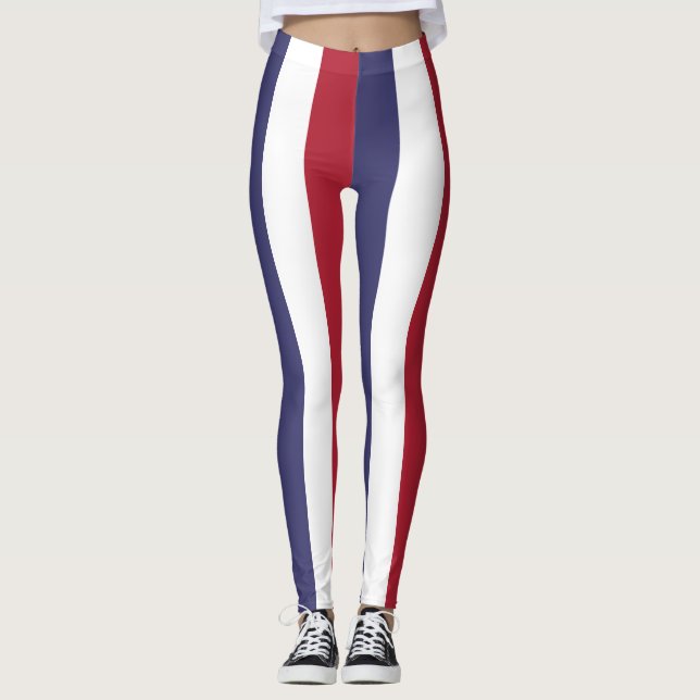 Legging Cores de Sinalizador Nacionais dos EUA Verticais (Frente)