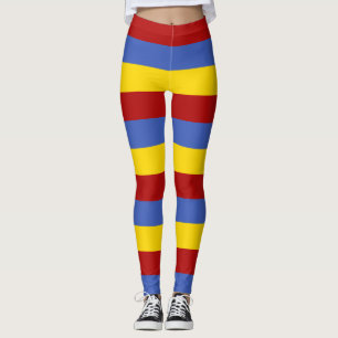 Legging Cores de Sinalizador Nacionais Eswatini Horizontai