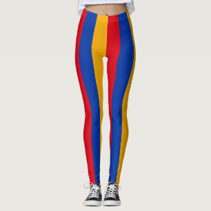 Legging Cores de Sinalizador Nacional Armênia - Vertical S
