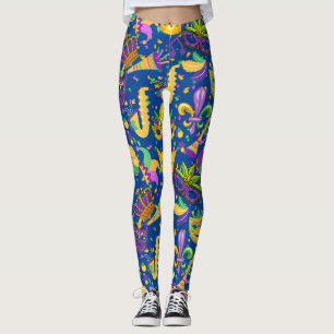 Legging Cores do carnaval Azul