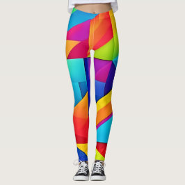 Legging Cores Geométricas Caleidoscópio