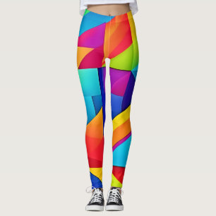Legging Cores Geométricas Caleidoscópio