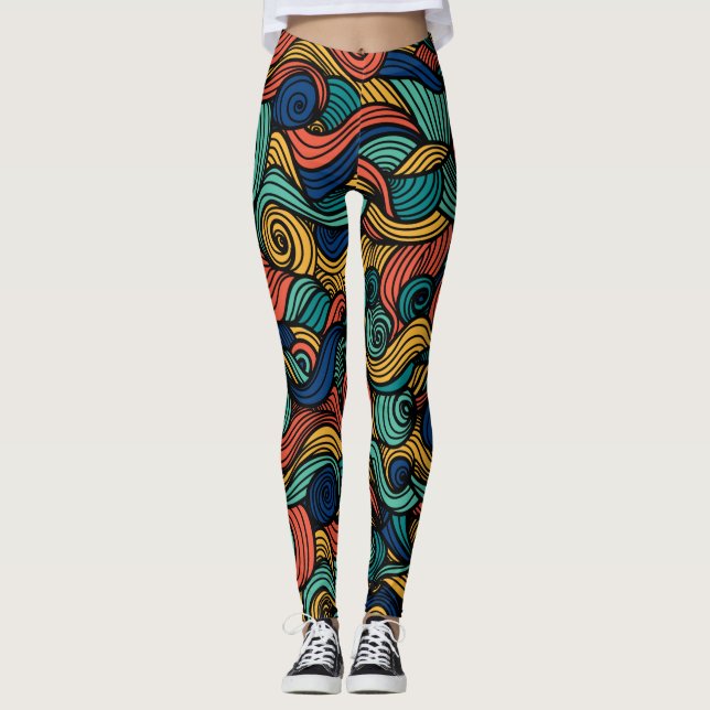 Legging Cores giratórias - dinamismo para sua casa (Frente)
