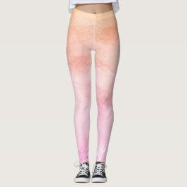Legging Cores pastéis padrão artístico pintado aquarela