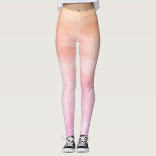 Legging Cores pastéis padrão artístico pintado aquarela