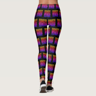 Legging Cores personalizadas de verificação de código QR d