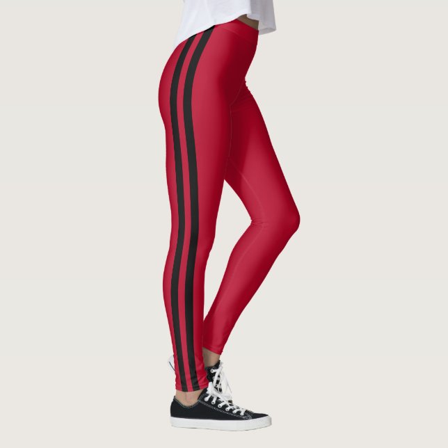 Legging Cores Personalizadas Leguminosas Vermelhas Duas Fa (Direita)