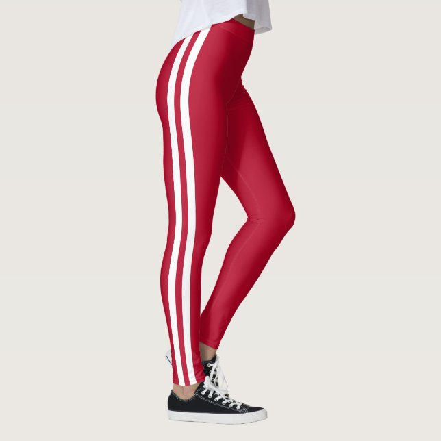Legging Cores Personalizadas Leguminosas Vermelhas Duas Fa (Direita)