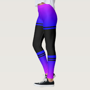Legging Cores Personalizadas - Luzes Polares Curtas e Meia