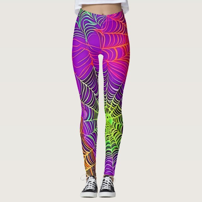 Legging Cores Suaves: Arte Aranha (Frente)