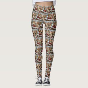 Legging Corgi Cachorro Festivo