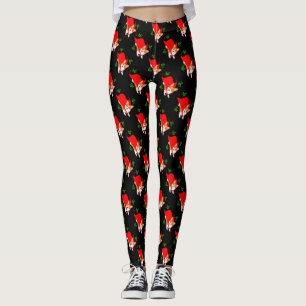Legging Corgi de Galês do feriado do vôo